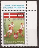 1998  73-104 FUSSBALL BOSNIA REPUBLIKA SRPSKA   DANIMARCA DAENEMARK   WELTMEISTERSCHAFT FRANKREICH MNH LUX - Unused Stamps