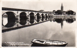 Dept 33,Gironde,Cpsm Libourne,Le Pont Et L'Eglise Saint-Jean Baptiste - Libourne