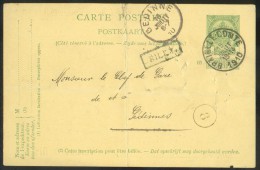 E.P. Carte 5 Centimes Vert Sur Jaune (au Verso : Repiquage Chicorée Des Trappistes VINCART Améliorant Le Café), Obl. Sc - Lineari