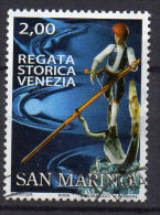 SAN MARINO 2005  Regata Di Venezia    € 2,00 Usato / Used - Oblitérés