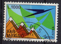 SAN MARINO  1972  Posta Aerea L. 1000 Usato / Used - Used Stamps