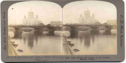 PHOTO-STEREO-ORIGINAL-VINTAGE-1901-RUSSIA-MOSCOW-S TONE BRIDGE-G.W.GRIFFITH-TOP-L OOK AT 2 SCANS-PERFECT CONDITION! ! - Visionneuses Stéréoscopiques