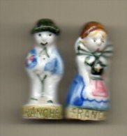 Fèves Duo LES PROVINCES DE FRANCE 1993 - Couple De FRANCHE-COMTE - Regions