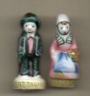 Fèves Duo LES PROVINCES DE FRANCE 1993 - Couple De BRETAGNE - Région