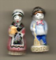 Fèves Duo LES PROVINCES DE FRANCE 1993 - Couple Du POITOU - Région