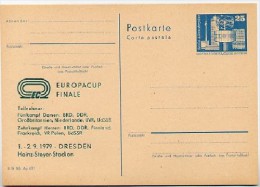 DDR P80-10-79 C18 Postkarte PRIVATER ZUDRUCK Europa-Cup Finale Dresden 1979 - Privatpostkarten - Ungebraucht