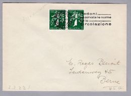 Schweiz Zusammendrucke 1940-08-31 Benoit-Brief Mit Zu#Z25C - Zusammendrucke