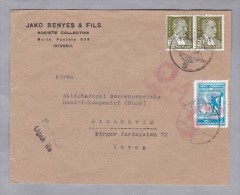 Türkei 1945-08-17 O.A.T. Luftpostbrief Nach Stockholm - Storia Postale