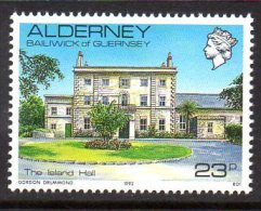 Alderney 1983 Definitives, 21p Value, 1993 Imprint, MNH - Alderney