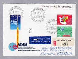 Schweiz Automatenmarken 1979-09-20 R-Brief Nach Manila Mit 2 X Zu# 1 IV "A4" - Automatic Stamps