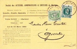 A27 - Carte Postale Publicitaire De 1926 - Société Des Auteurs Compositeurs Et éditeurs - Storia Postale
