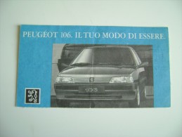 BIGLIETTO  AEREOPORTI  DI ROMA PUB  AUTO  CAR PEUGEOT   106   AEREO - Europa