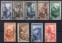 ITALIA  1950 Lavoro 9 Valori Usati / Used - Poste Exprèsse/pneumatique