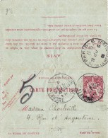 A27 - Carte Pneumatique France 30c - Pneumatische Post