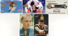 TELECARTES  ROYAUME-UNI *£2 *£5  *Gap *101 Dalmatiens *Goldeneye *Pepsi Cola (lot De 5) - BT Generales