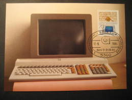 Bonn 1984 Archive Archives Computer Computers Germany Maxi Maximum Card - Informatique