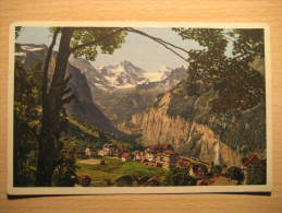 WENGEN Breithorn Tschingelhorn Mountain Mountains Post Card Switzerland Suisse - Wengen