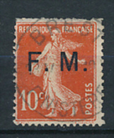 Timbre SEMEUSE 10 C FM, Franchise Militaire, Charnière - Military Postage Stamps