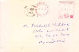 India Meter Franking-1968-0.10 Paise-bombay- The Century Spi And Menu Company Limited - Brieven En Documenten