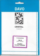 DAVO KLEMSTROKEN CRISTAL TRANSPARANT 153mm X 112mm NIEUW / NEW /NOUVEAU SUPERBE - Clear Sleeves