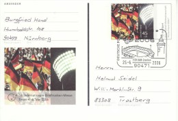 GERMANY 2006 FOOTBALL WORLD CUP GERMANY POSTCARD WITH POSTMARK  / A 27/ - 2006 – Alemania