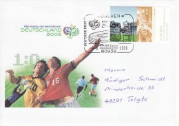 GERMANY 2006 FOOTBALL WORLD CUP GERMANY COVER WITH POSTMARK  / A 34/ - 2006 – Allemagne