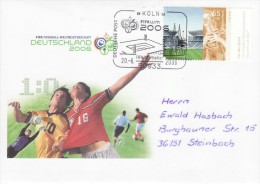 GERMANY 2006 FOOTBALL WORLD CUP GERMANY COVER WITH POSTMARK  / A 39/ - 2006 – Deutschland