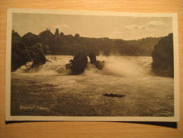 RHEINFALL Schlosschen Worth Neuhausen Castle 1929 To Germany Post Card Switzerland Suisse - Neuhausen Am Rheinfall