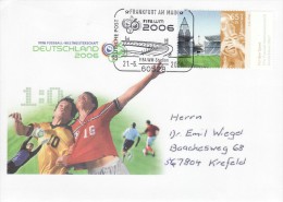 GERMANY 2006 FOOTBALL WORLD CUP GERMANY COVER WITH POSTMARK  / A 41/ - 2006 – Germania