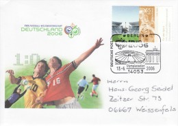 GERMANY 2006 FOOTBALL WORLD CUP GERMANY COVER WITH POSTMARK  / A 45/ - 2006 – Duitsland