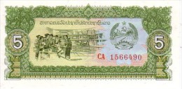 LAOS   5 Kip   Emission De 1979   Pick 26 A      ***** BILLET  NEUF ***** - Laos