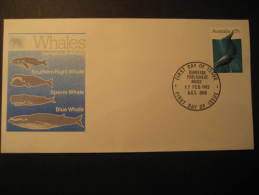 Canberra 1982 Blue WHALE WHALES Australia Cover - Baleines