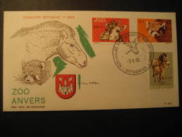 Antwerpen 1961 Zoo Anvers GIRAFFES Giraffe Belgium Belgie Belgique Cover - Giraffes