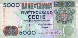 GHANA   5 000 Cedis   Daté Du 01-07-2000    Pick 34 E        ***** BILLET  NEUF ***** - Ghana