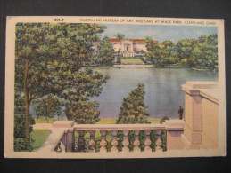 Museum Of Art And Lake Wade Park CLEVELAND Ohio 1946 To Toronto Ontario USA Post Card - Cleveland