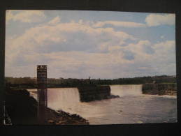 American Fall Falls Rainbow Bridge 1962 Columbus Ohio To Hannover Germany USA Post Card - Columbus