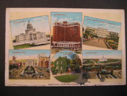 Providence Rhode Island 1930 To Barcelona Spain Espagne España USA Post Card - Providence