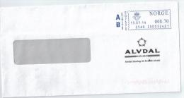 Norway Meter Franking 15.01.2014 - Storia Postale