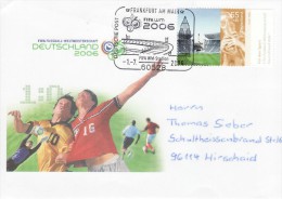 GERMANY 2006 FOOTBALL WORLD CUP GERMANY COVER WITH POSTMARK  / A 59/ - 2006 – Allemagne