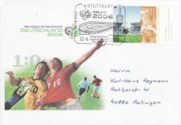 GERMANY 2006 FOOTBALL WORLD CUP GERMANY COVER WITH POSTMARK  / A 60/ - 2006 – Allemagne