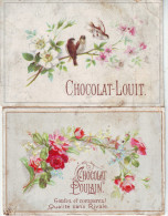 2 IMAGES CHROMO CHOCOLAT LOUIT + CHOCOLAT POULAIN COLLEES - Louit