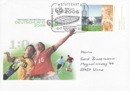 GERMANY 2006 FOOTBALL WORLD CUP GERMANY COVER WITH POSTMARK  / A 62/ - 2006 – Duitsland