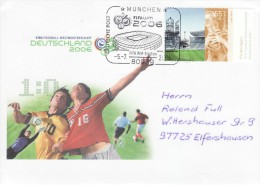 GERMANY 2006 FOOTBALL WORLD CUP GERMANY COVER WITH POSTMARK  / A 63/ - 2006 – Deutschland