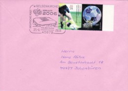 GERMANY 2006 FOOTBALL WORLD CUP GERMANY COVER WITH POSTMARK  / A 84/ - 2006 – Deutschland