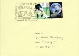 GERMANY 2006 FOOTBALL WORLD CUP GERMANY COVER WITH POSTMARK  / A 88 / - 2006 – Deutschland