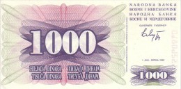 BOSNIE-HERZEGOVINE    1 000 Dinara  Daté Du 01-07-1992    Pick 15 A     ***** BILLET  NEUF ***** - Bosnien-Herzegowina