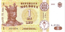 MOLDAVIE  1 Leu  Daté De 2005   Pick 8        ***** BILLET  NEUF ***** - Moldavië