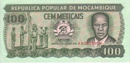 MOZAMBIQUE    100 Meticais    Daté Du 16-06-1989   Pick 130 C          ***** BILLET  NEUF  ***** - Mozambico