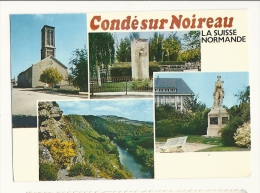 Cp, 14, Condé-sur-Noireau, Multi-Vues, Voyagée 1979 - Sonstige & Ohne Zuordnung