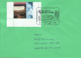 GERMANY 2006 FOOTBALL WORLD CUP GERMANY COVER WITH POSTMARK  / A 95 / - 2006 – Germania